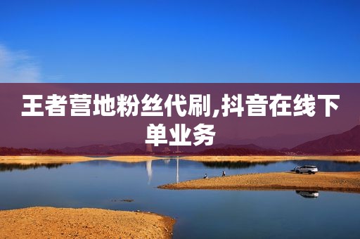 王者营地粉丝代刷,抖音在线下单业务