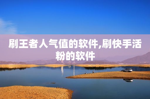 刷王者人气值的软件,刷快手活粉的软件