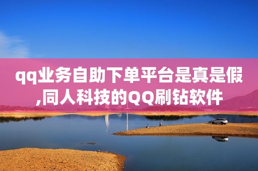 qq业务自助下单平台是真是假,同人科技的QQ刷钻软件