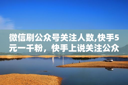 微信刷公众号关注人数,快手5元一千粉，快手上说关注公众号能赚钱是真是假