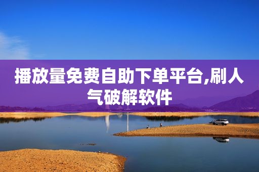 播放量免费自助下单平台,刷人气破解软件
