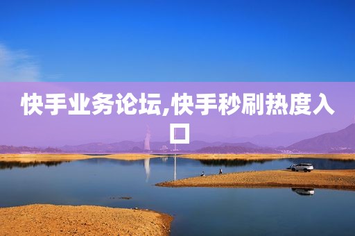快手业务论坛,快手秒刷热度入口